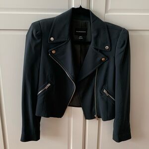 Club Monaco dark green cropped jacket
